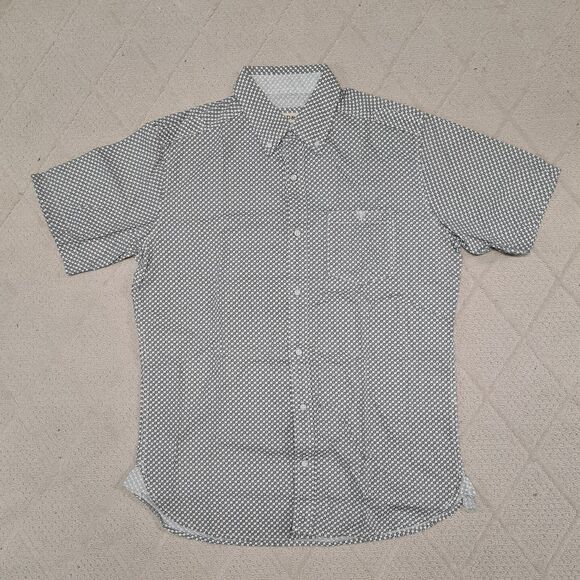 Paper Denim & Cloth Shirt Mens MEDIUM Button Up Geometric Casual Vacation Preppy - Picture 1 of 6